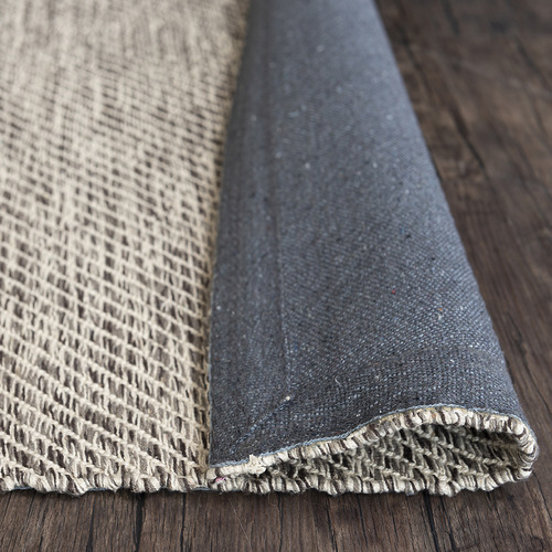Brown Lima Hand-Woven Cotton Rug