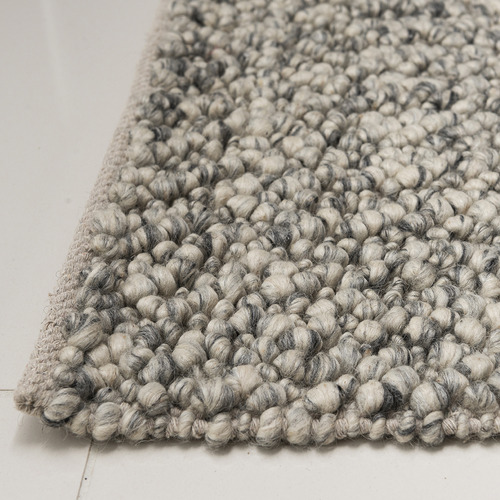 Vanilla Fish Eye Hand-Woven Wool Area Rug