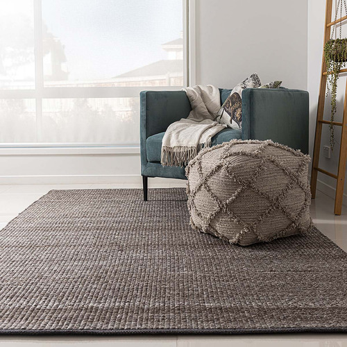 Grey Malmo Wool Flat Weave Rug