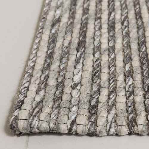 Silver Valencia Hand-Knotted Wool Rug