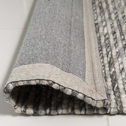 Silver Valencia Hand-Knotted Wool Rug