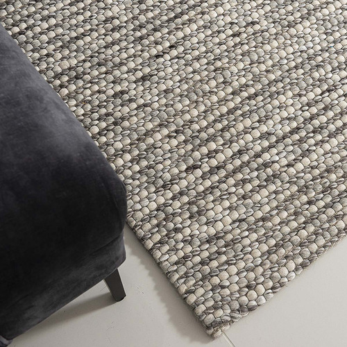 Silver Valencia Hand-Knotted Wool Rug