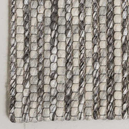 Silver Valencia Hand-Knotted Wool Rug