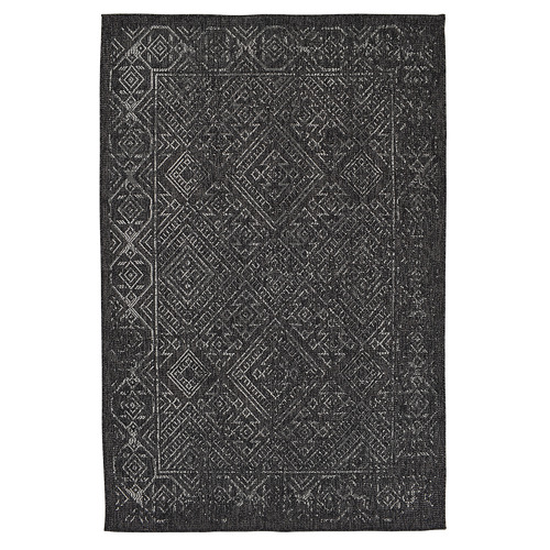 Black Olga Geometric Rug