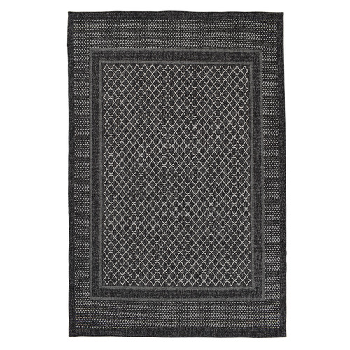 Black Chappelle Geometric Rug