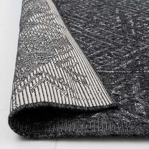 Black Olga Geometric Rug