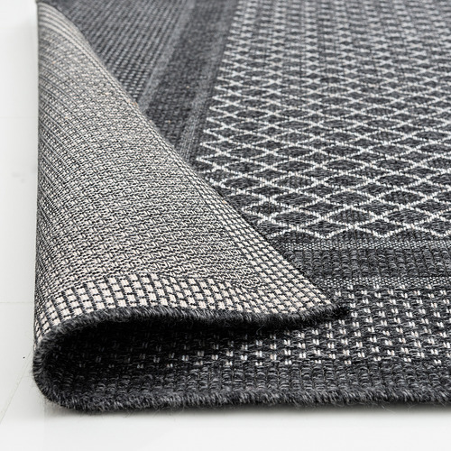 Black Chappelle Geometric Rug