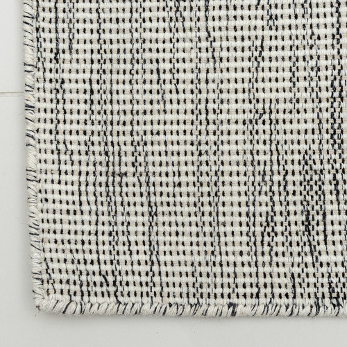 Charcoal Warsaw Hand Made Flat-Woven Wool Rug