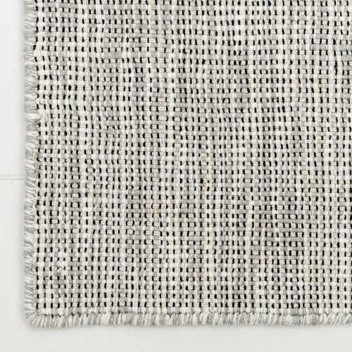 Grey Warsaw Hand Made Flat-Woven Wool Rug