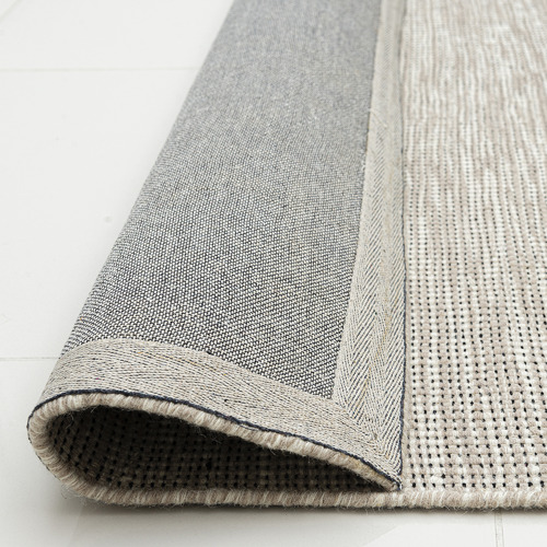 Beige Warsaw Hand Made Flat-Woven Wool Rug