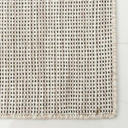 Beige Warsaw Hand Made Flat-Woven Wool Rug