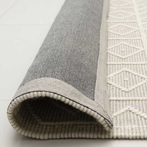Ivory Palermo Flat-Woven Wool Rug
