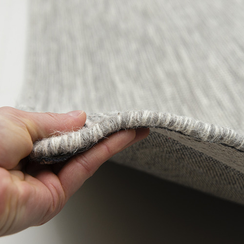 Grey Warsaw Hand Made Flat-Woven Wool Rug