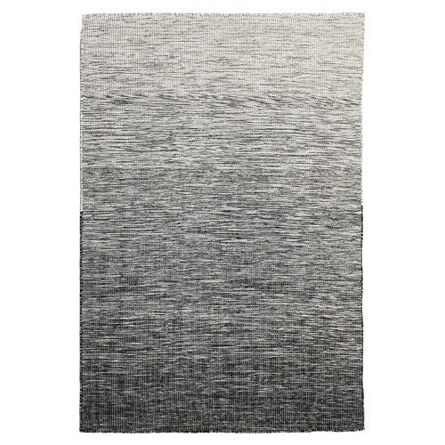 Charcoal Warsaw Hand Made Flat-Woven Wool Rug