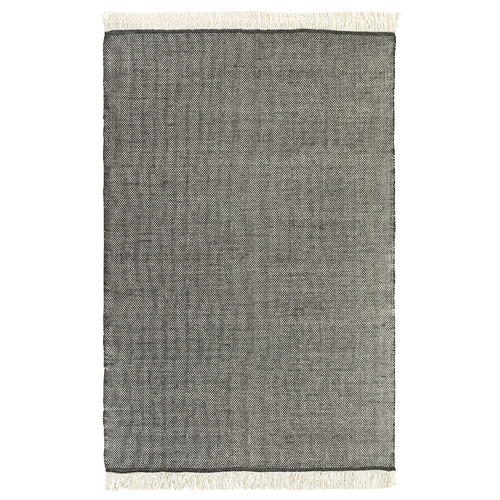 Natural & Black Miracle Hand-Woven Wool Rug