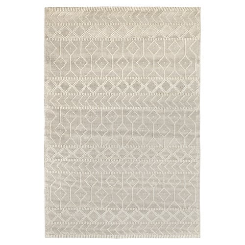 Ivory Palermo Flat-Woven Wool Rug