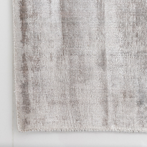 Silver Carizza Hand-Loomed Viscose Rug