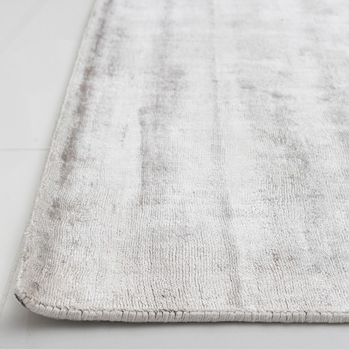 Silver Carizza Hand-Loomed Viscose Rug