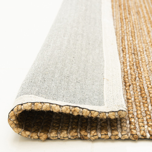 Beige Cuba Fx Hand-Braided Jute & Wool Rug
