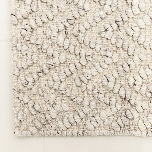 Beige Sorrento Fx Hand-Woven Wool-Blend Rug