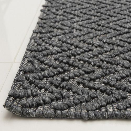 Grey Sorrento Fx Hand-Woven Wool-Blend Rug
