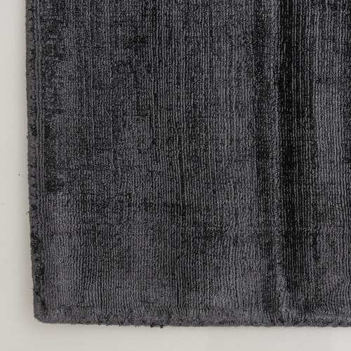 Charcoal Oulu Hand-Loomed Viscose Rug