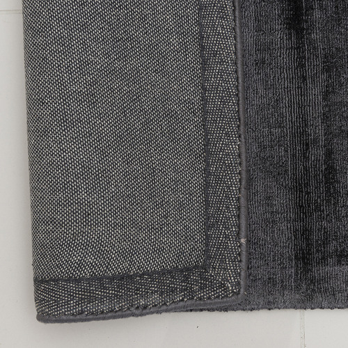 Charcoal Oulu Hand-Loomed Viscose Rug
