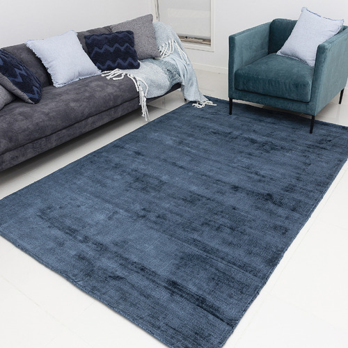 Indigo Oulu Hand-Loomed Viscose Rug