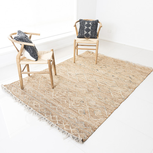 Natural Bondi FlatWoven Jute Rug Temple & ster