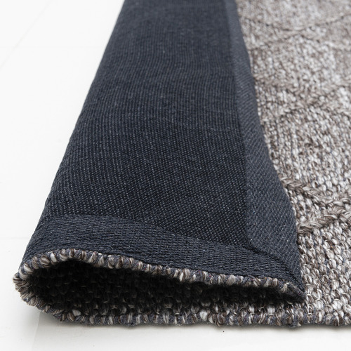 Trunk Grey Crossroads Flat-Woven Wool-Blend Rug