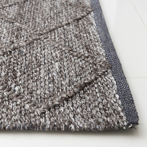 Trunk Grey Crossroads Flat-Woven Wool-Blend Rug