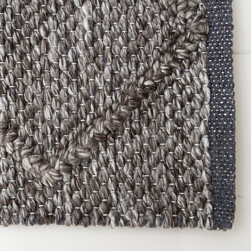 Trunk Grey Crossroads Flat-Woven Wool-Blend Rug