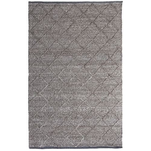 Trunk Grey Crossroads Flat-Woven Wool-Blend Rug