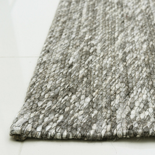 Grey Valencia Flat-Woven Wool Rug