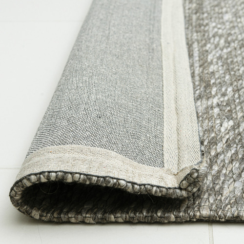 Grey Valencia Flat-Woven Wool Rug
