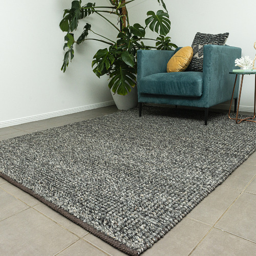 Cooma Modern Berber Cross Loop Hand-Woven Wool Rug