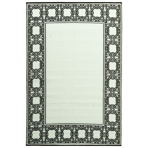 Bordered Power-Loomed Outdoor Al Fresco Rug
