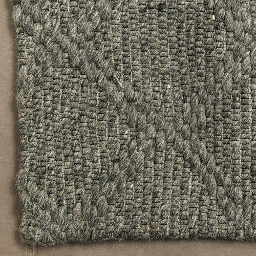 Charcoal Rox Flat-Woven Wool-Blend Rug