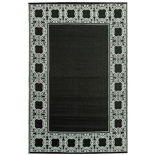 Bordered Power-Loomed Outdoor Al Fresco Rug