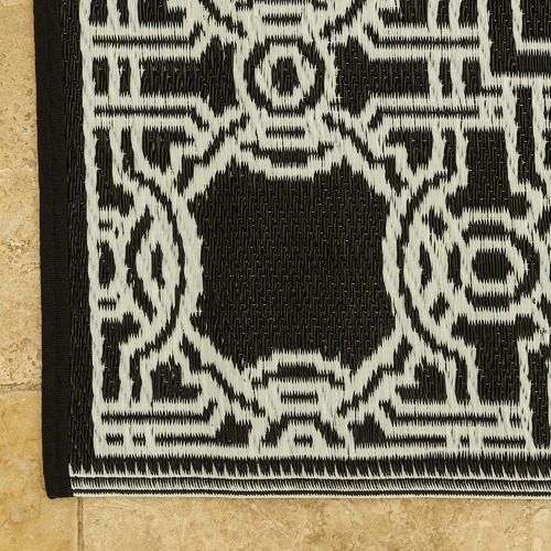 Bordered Power-Loomed Outdoor Al Fresco Rug