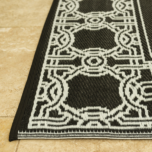Bordered Power-Loomed Outdoor Al Fresco Rug