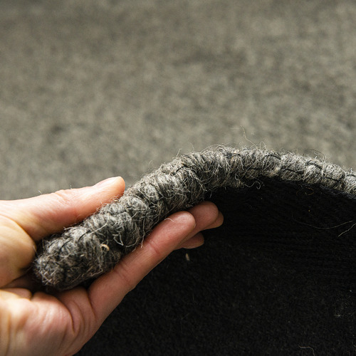 Charcoal Rox Flat-Woven Wool-Blend Rug