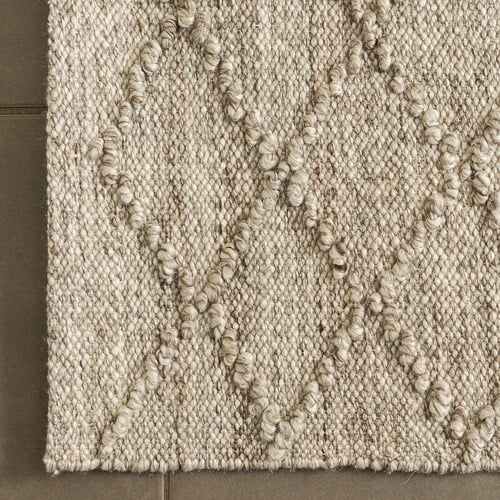 Beige Crossroads Homer Flat-Woven Wool-Blend Rug