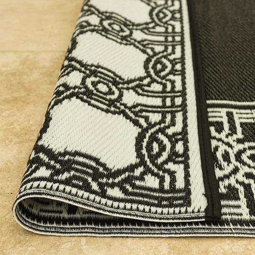 Bordered Power-Loomed Outdoor Al Fresco Rug