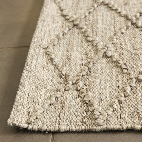 Beige Crossroads Homer Flat-Woven Wool-Blend Rug