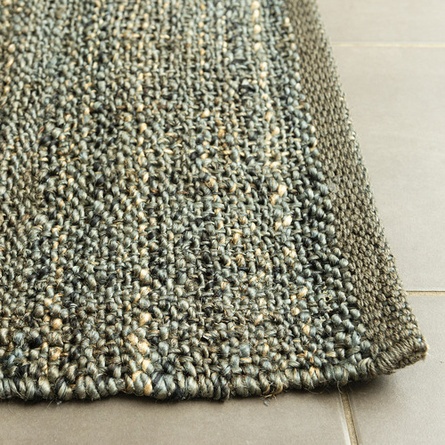 Dotts Rugs Grey Space Dye FlatWoven Jute Rug Temple & ster