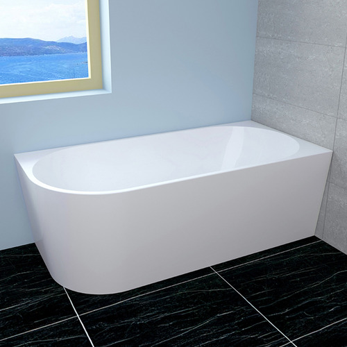 Ivy White Acrylic Corner Bath