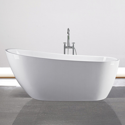 Assertio White Acrylic Freestanding Bath