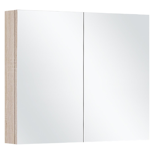 Evos 750mm Timber Oak Mirrored Shaving Cabinet