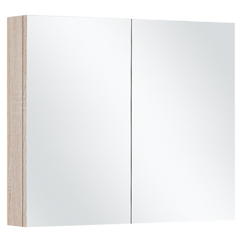 Evos 900mm Timber Oak Mirrored Shaving Cabinet